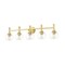 Z-Lite Sutton Vanity, 5-Light, 39.5 In.W x 7 In.L x 10.25 In.H, Brushed Gold/Clear 7502-5V-BG - alternate 5